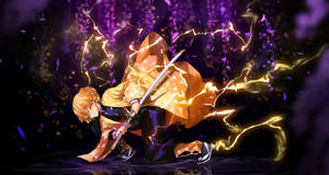Demon Slayer Zenitsu pe Pământ — Demon slayer zenitsu Fundal