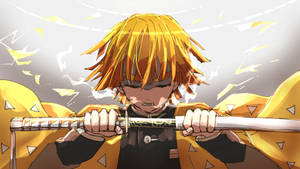 Demon Slayer Zenitsu scoate sabia — Demon slayer zenitsu Fundal