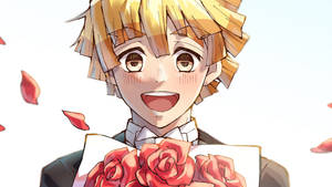 Demon Slayer Zenitsu Trandafiri — Demon slayer zenitsu Fundal