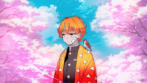 Demon Slayer Zenitsu Trist — Demon slayer zenitsu Fundal