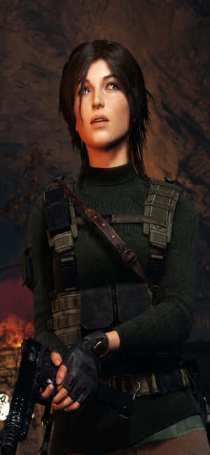 Iphone Xs Max Rise Of The Tomb Raider Background — iPhone 16e Fundal