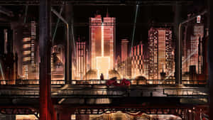 Imagini cu Anime City — Oraș anime GIF Fundal