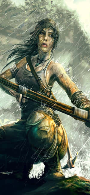 Fundal iPhone Xs Max Rise Of The Tomb Raider — Galaxy A56 Fundal
