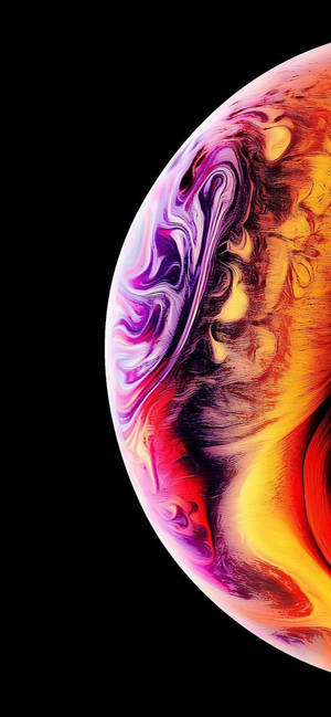 Bilă abstractă marmorată purpuriu, wallpaper iPhone XR — iPhone Xr Fundal