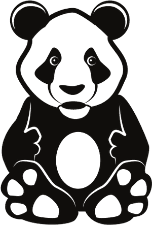 Desen adorabil cu panda — Panda Fundal