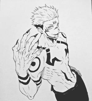 Desen Anime Jujutsu Kaisen Sukuna wallpaper — Galaxy Z Fold8 Ultra Fundal