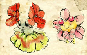 Cherrim — Pokemon drăguț Fundal