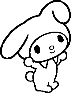 Real Madrid și Barcelona - Pagini de colorat Hello Kitty Iepuraș, descărcare HD PNG — Maro estetic GIF Fundal