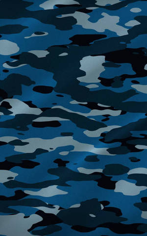 Design Simplu Camo Albastru — Xiaomi Pad Mini Fundal