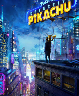 Detective Pikachu și Bărbatul de pe Acoperiș wallpaper — Galaxy Z Fold 5 Fundal