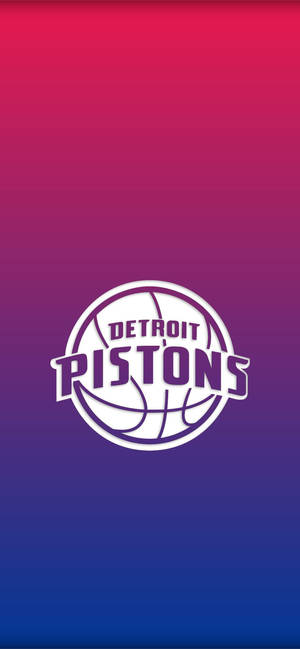 Detroit Pistons two-toned white logo wallpaper — iPhone 17 Pro Max Fundal