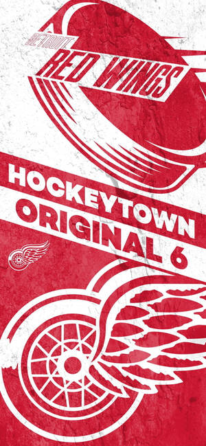 Detroit Red Wings Hockey Town wallpaper — iPhone 17 Fundal