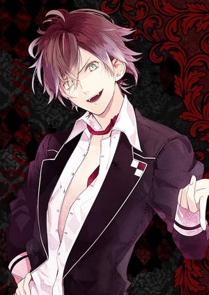 Diabolik Lovers Ayato poster roșu wallpaper — Oppo Pad 5 Mat Display Fundal