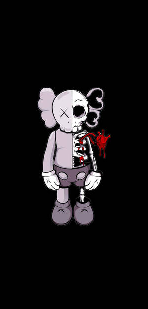 Dissected KAWS 4k Illustration — Samsung S23 Ultra Fundal