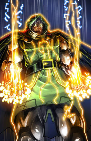 Doctor Doom mănuși laser wallpaper — Honor MagicPad4 Fundal