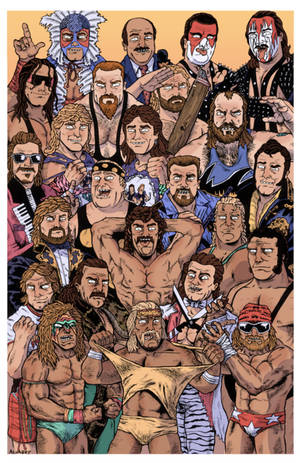 Tapet animat de wrestling cartoon — Honor MagicPad4 Fundal