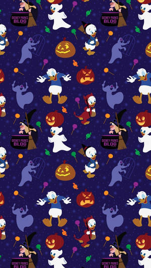 Wallpaper Donald Duck Disney Halloween
