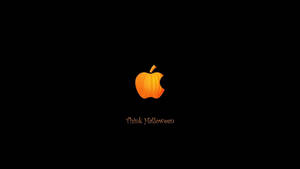 Dovleac Apple cu Estetică Drăguță de Halloween — Drăguț estetic Halloween Fundal