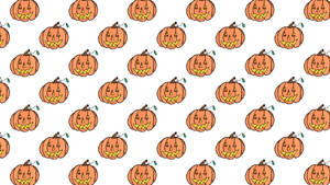 Dovleci Clasici de Halloween cu Estetică Drăguță — Drăguț estetic Halloween Fundal