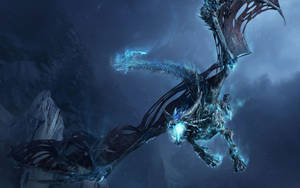Dragon Albastru Cool World Of Warcraft — Albastru cool Fundal