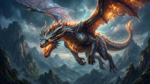Un tapet fantastic cu un dragon majestuos pentru ecran 1280x720. — 1280x720 Fundal