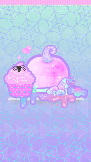 Dulciuri Kawaii de Halloween — Kawaii halloween Fundal