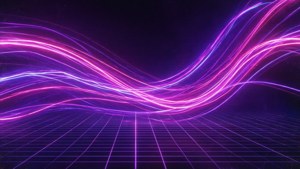 Dungi de lumină neon mov și roz în stil vaporwave. — Mov neon Fundal