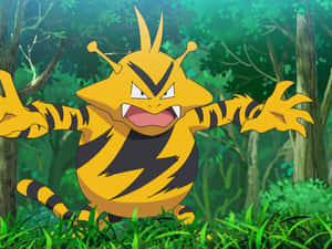 Electabuzz în Pădure — Peisaj anime Fundal