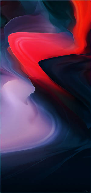 "Elegant OnePlus 9 Pro în design abstract roșu închis" — Tema întunecată Fundal