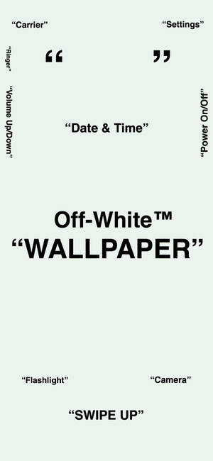 Fond de ecran Off White pentru iPhone — iPhone 18 Pro Fundal