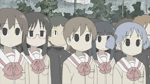 Elevi Nichijou în Culori Terne — Anime laptop Fundal