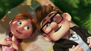 Ellie și Carl Fredricksen din filmul Up wallpaper — Chromebook Fundal