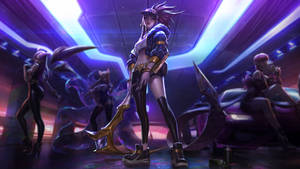 Eroarea League of Legends Akali pe ecranul unui smartphone de gaming 4K