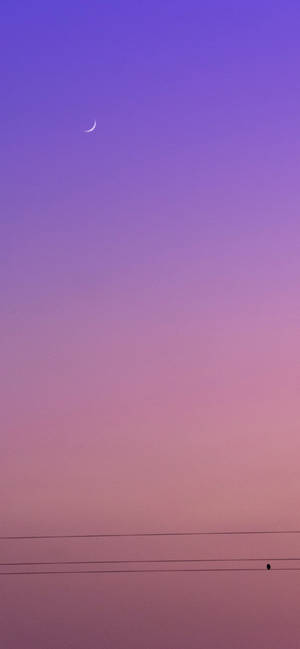 Estetic Violet Telefon Cer Violet și Roz — iPhone 17 Fundal