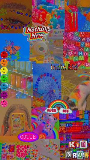 Estetică Abstractă Indie Kid Drăguță — Estetică indie kid Fundal
