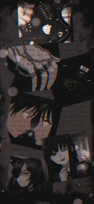 Estetică Anime Întunecată Alternativă — iPhone X Fundal