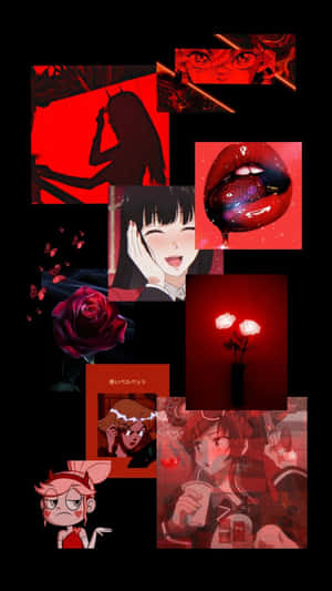 Estetică Anime Roșie — Anime Roșu Fundal