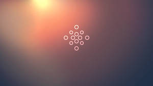 Poster estetic cu cercuri mici 4K wallpaper.