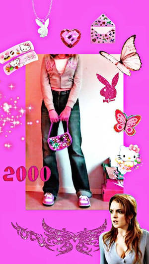 Estetică Indie Kit Lindsay Lohan Roz — Estetică indie kid Fundal