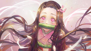 Estetică Nezuko Inocentă — Pastel estetic GIF Fundal