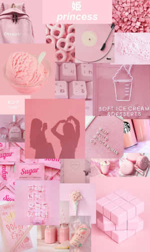 Imagini estetice pastel roz