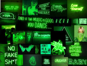 Imagini Estetice Verde — Estetică verde neon Fundal