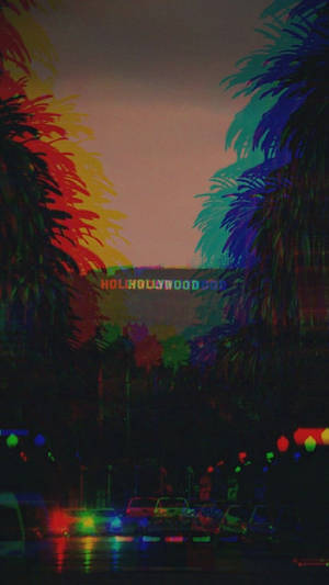 Estetică Trippy Hollywood — Trippy estetică Fundal