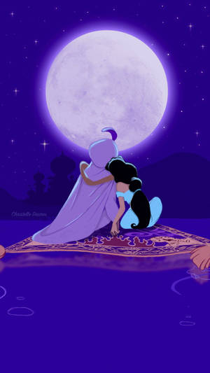 Fond de ecran estetic Tumblr Aladdin și Jasmine — Estetică tumblr Fundal