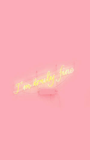 Wallpaper iPhone Roz Estetică Neon Galben — iPhone roz estetic Fundal