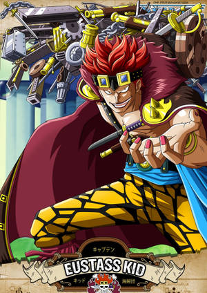 Wallpaper Eustass Kid copertă anime HD — Oppo Pad 5 Mat Display Fundal