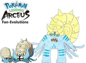 Omastar — Pokemon legende arceus Fundal