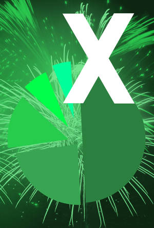 Excel Microsoft X Logo — Huawei MatePad Pro Max Fundal