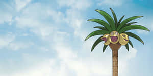 Exeggutor sub un cer de vis — Anime desktop Fundal
