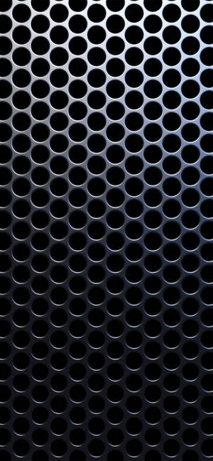 Fond de ecran iPhone XR cu textură metalică perforată argintie — iPhone 13 Mini Fundal
